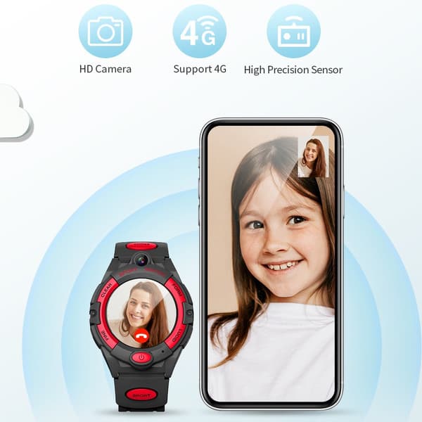 Praktisk GPS �vervakning 4G Smart Barnklocka