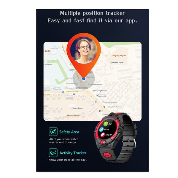 Praktisk GPS �vervakning 4G Smart Barnklocka