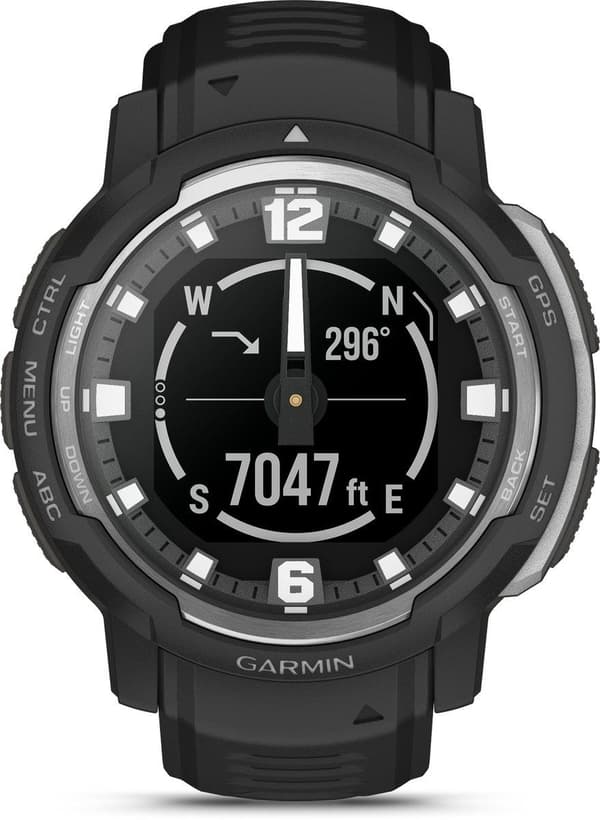 Garmin INSTINCT® CROSSOVER Sort/sølv (010-02730-03)