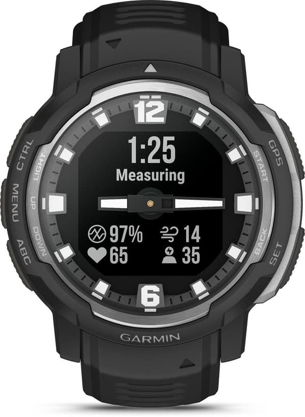 Garmin INSTINCT® CROSSOVER Sort/sølv (010-02730-03)