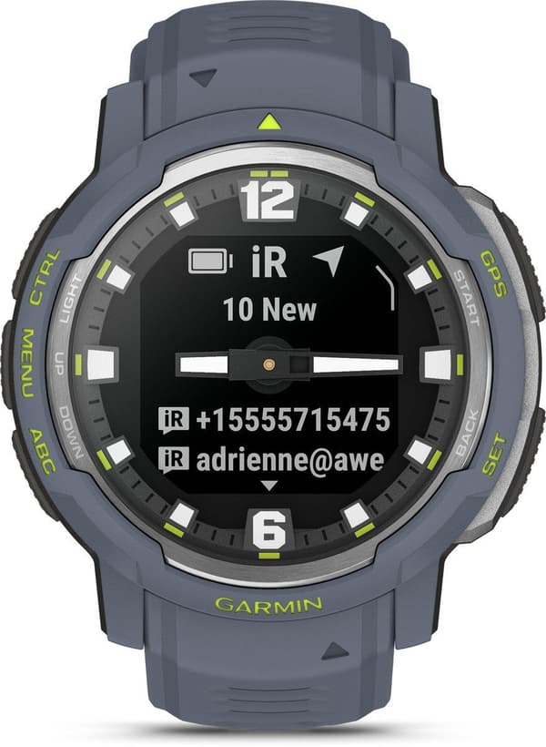 Garmin INSTINCT® CROSSOVER Granitblå/Silver (010-02730-04)