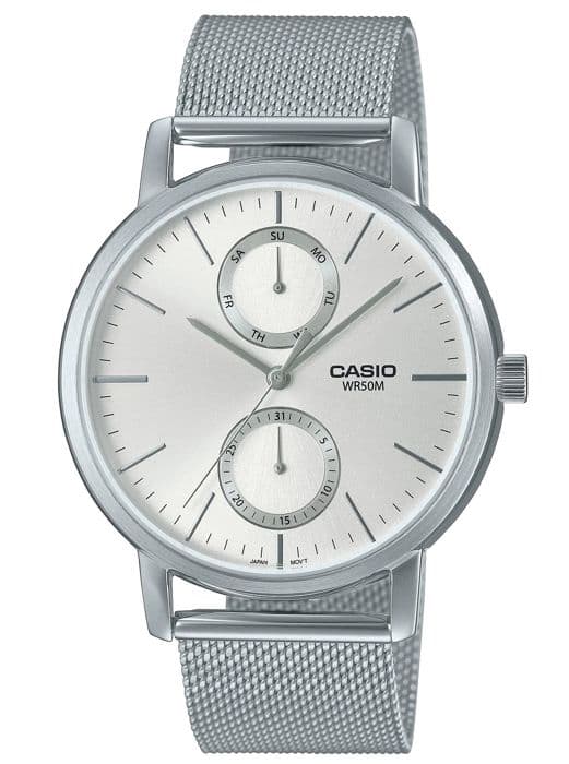 CASIO MTP-B310M-7AVEF herrklocka - grått rostfritt stål - vattentät 5 atm