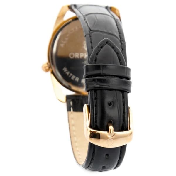 Damklocka - ORPHELIA - 153-1722-11 - Svart läder - 36 mm - Vattentålighet 3 bar