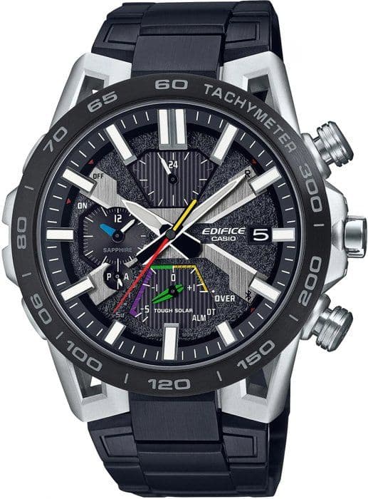 Casio Watch - Herr - EQB-2000DC-1AER - Svart Rostfritt stål - 43mm - 10 bar