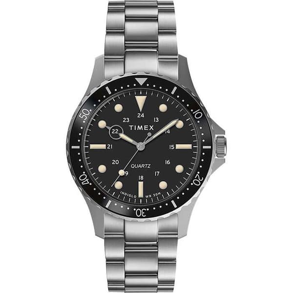 Klocka - Timex - Navi Xl - Silver/Stål - 10 Atm - Analog