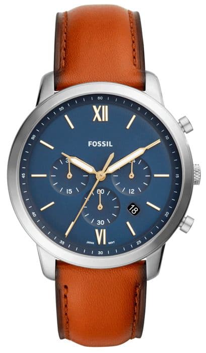 Klocka - Fossil - Neutra FS5453 - Läder - Analog - Brun