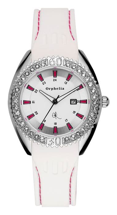 Kvinnoarmbandsur - ORPHELIA - 122-1711-71 - Kvarn - Analog - Vit silikon