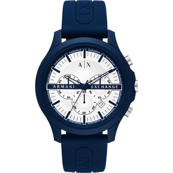 Klocka - Armani Exchange - AX2437 - Kvarts - Kronograf - Blå silikonrem