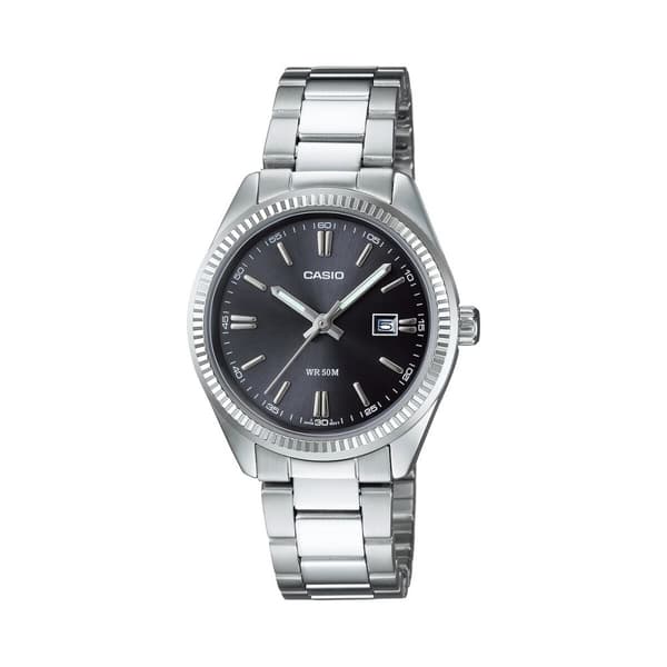Unisex kellot Casio LTP-1302PD-1A1VEG Hopeinen (Ø 30 mm)