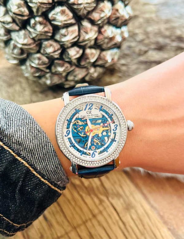Ladies Watch Carl Von Zeyten CVZ0061BL, Automatic, 40mm, 5ATM