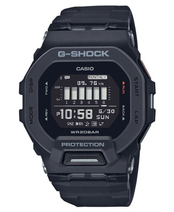 CASIO G-Shock GBD-200-1ER Klocka - Stöttålig - Multifunktion - Svart