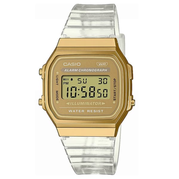 Ladies Watch Casio A168XESG-9AEF, Quartz, 36mm, 3ATM