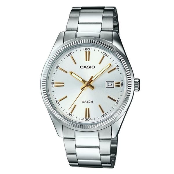 Naisten rannekellot Casio LADY DATE - ARGENTEE, GOLD INDEXES (Ø 30 mm) (Ø 32 mm)