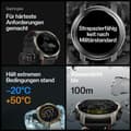 Pikkukuva 3 / 6: Polar Grit X Pro - Titan - Rannekellolla varustettu urheilukello - rei'itetty nahka - harmaa - Rannekkeen koko: M/L - Näyttö 3cm (1,2") - Bluetooth -