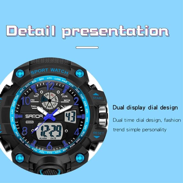 Armbandsklocka Armbandsur Digital vattentät sportklocka etc