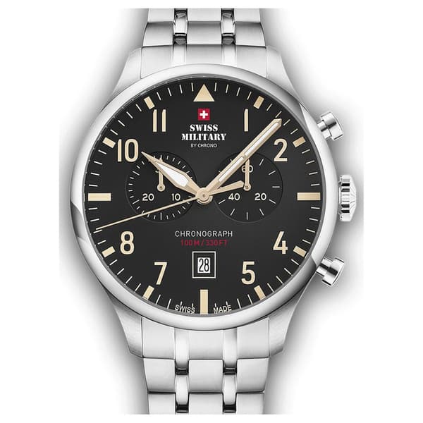 Mens Watch Swiss Military SM34098.04, Quartz, 43mm, 10ATM