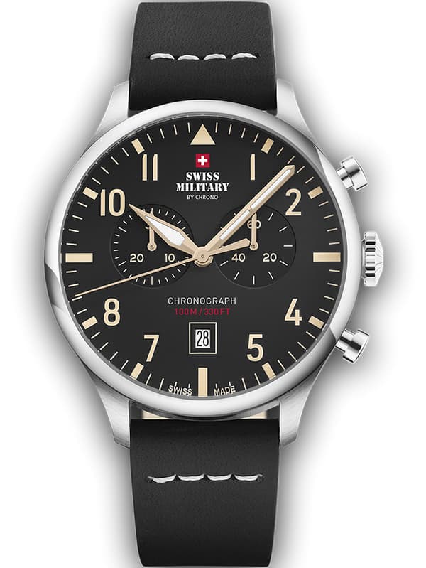 Mens Watch Swiss Military SM34098.08, Quartz, 43mm, 10ATM