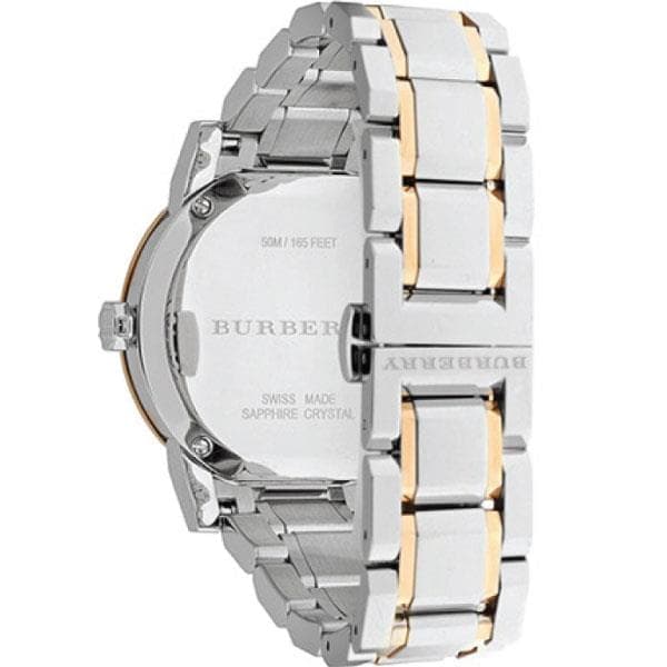 Burberry BU9127 Silver Dial Two-tone Ladies Watch