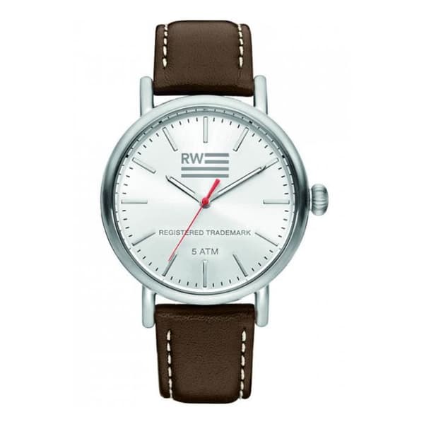 River Woods-Herr Analog Quartz Movement Läderklocka - RW420026