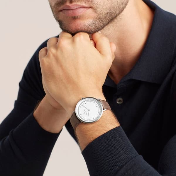 Pierre Cardin - Analog Quartz Läderklocka för kvinnor - CBV.1507