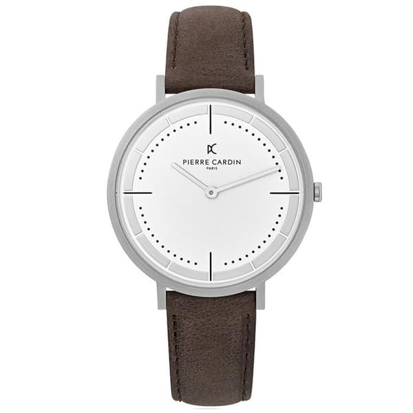 Pierre Cardin - Analog Quartz Läderklocka för kvinnor - CBV.1507