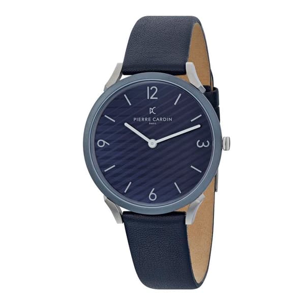 Pierre Cardin Herr Quartz Analog Blue Leather Watch - CPI.2017
