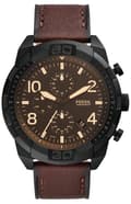 Miniatyrbild 3 av 4: Fossil Quartz Chronograph Herrklocka Brunt läderarmband FS5875