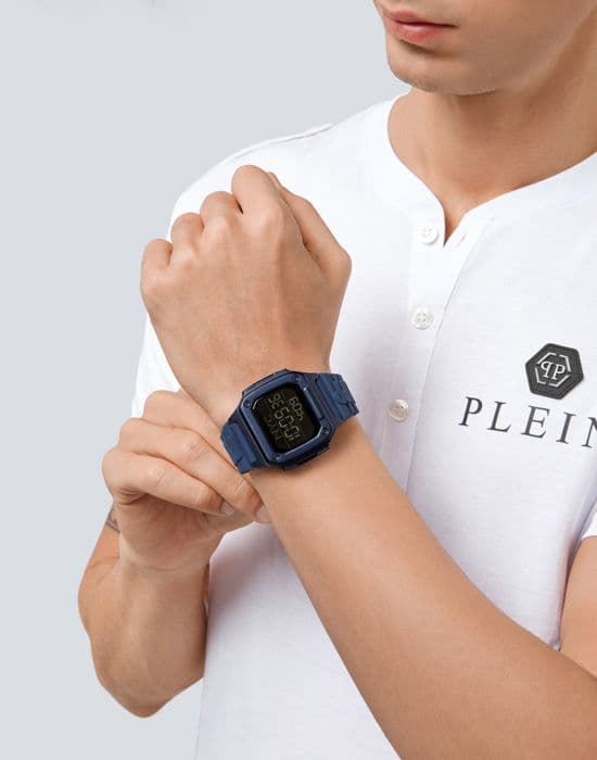 Philipp Plein Watch - Herr - PWHAA0321 - Blå silikon - 44mm - 5 bar