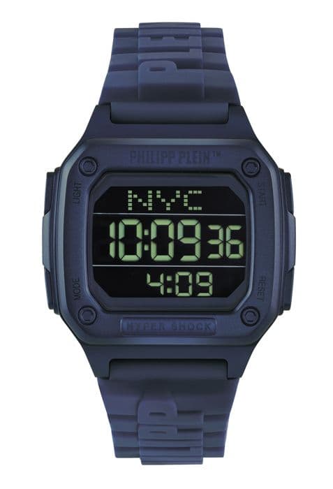 Philipp Plein Watch - Herr - PWHAA0321 - Blå silikon - 44mm - 5 bar
