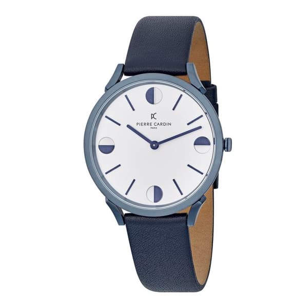 Pierre Cardin Watch - CPI.2009 - Unisex - Analog Quartz - Blå läderrem