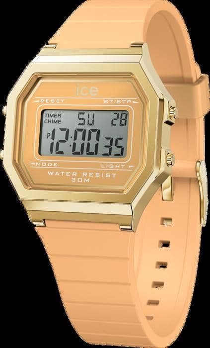 Ice Watch - Dam - 022057 - Peach Silikon - Guld - Orange - Quartz - 3 Atm