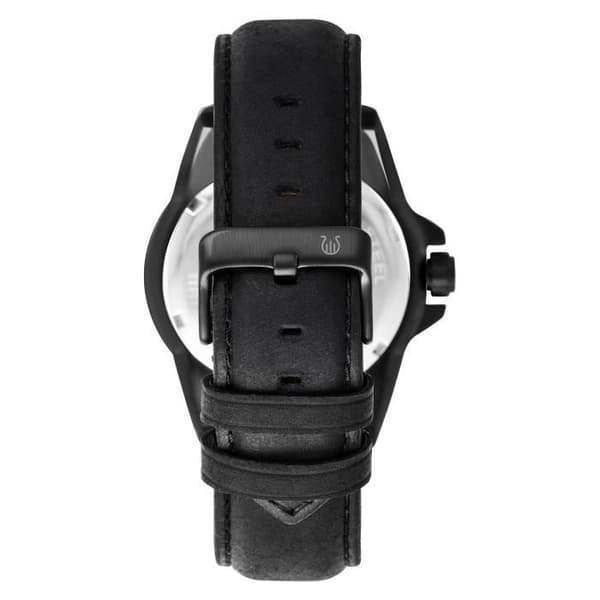ORPHELIA Herrklocka - Kvarts - Multitavlor - Svart läderarmband OR71901