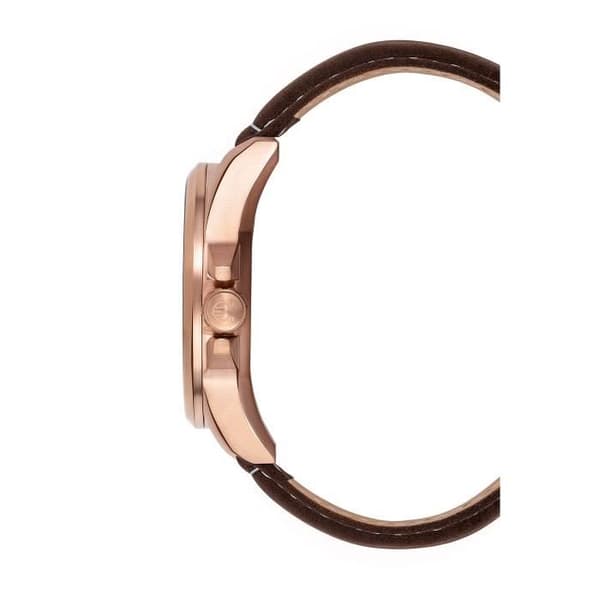 Montre pour hommes ORPHELIA Quartz à multi-cadrans avec bracelet en cuir marron OR71902