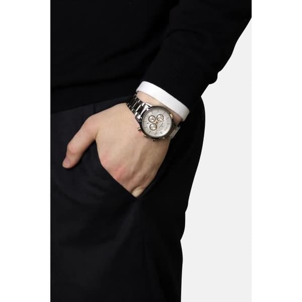 Herrarmbandur ORPHELIA Quartz Klocka Chronograf Stålarmband Silver OR82808