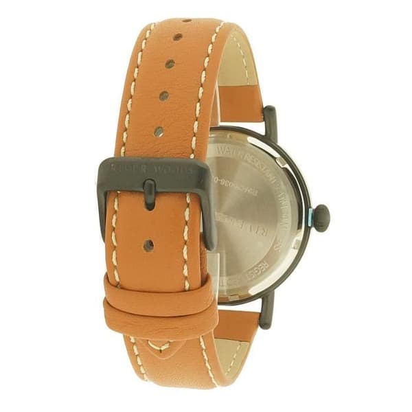 River Woods-Herr Analog Quartz Movement Läderklocka - RW420036