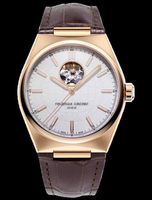 Frederique Constant - Herrklocka - Automatisk - Analog - Brunt läderband - FC-310V4NH4