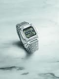 Miniatyrbild 4 av 4: Philipp Plein - Damklocka - Quartz - Digital - Silverband i rostfritt stål - PWHAA1121