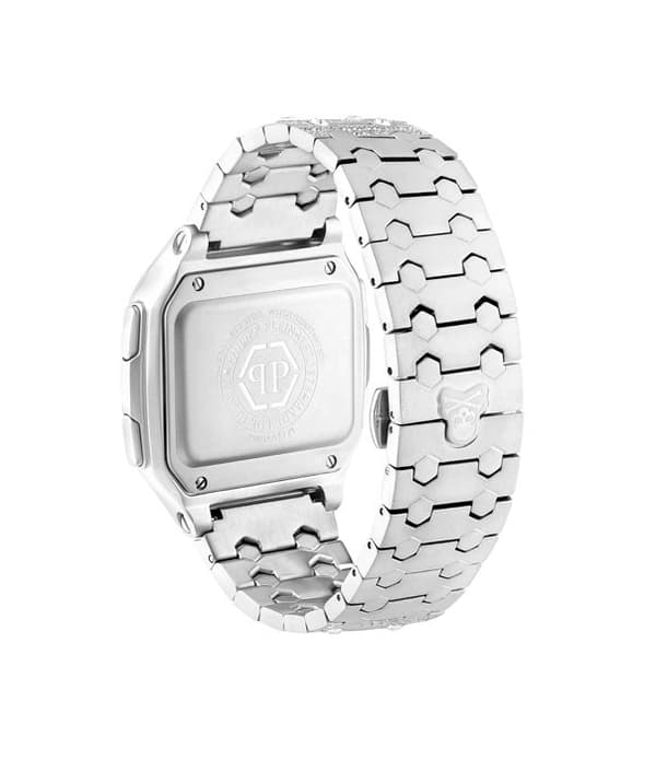 Philipp Plein - Damklocka - Quartz - Digital - Silverband i rostfritt stål - PWHAA1121