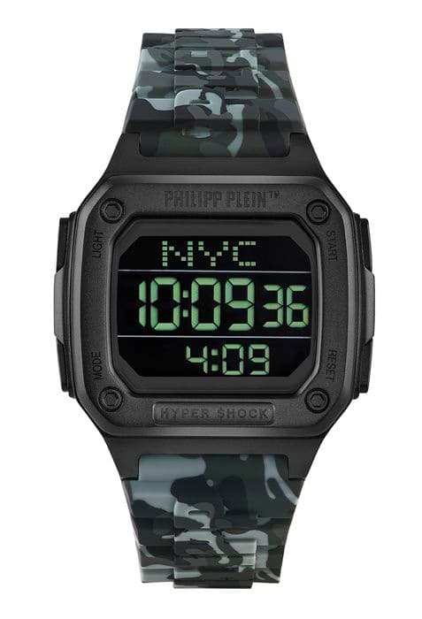 Philipp Plein Klocka - Unisex - PWHAA1822 - Flerfärgad silikon - 44 mm - Svart
