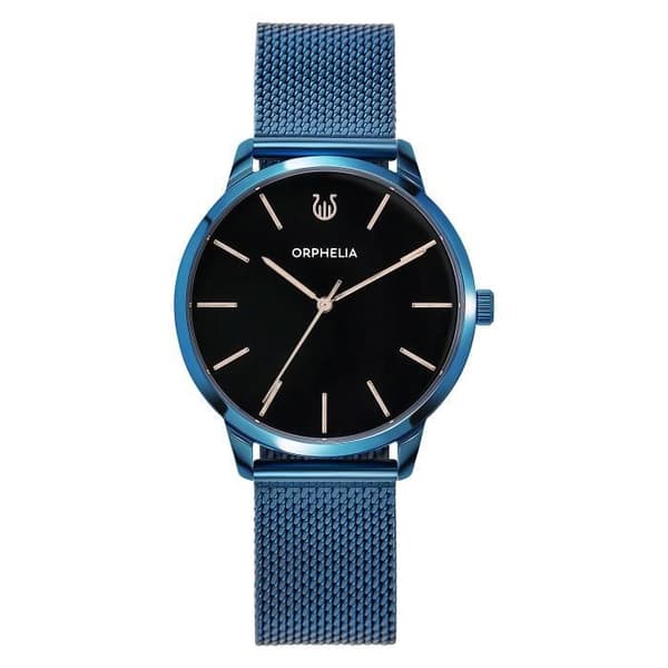 Herrklocka ORPHELIA - Kvart - Analog - Armband i rostfritt stål - Blå - OR62903