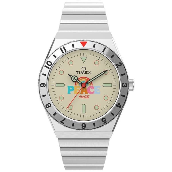 Timex - Herrklocka - Kvarts - Analog - Silverarmband i rostfritt stål - TW2V25800