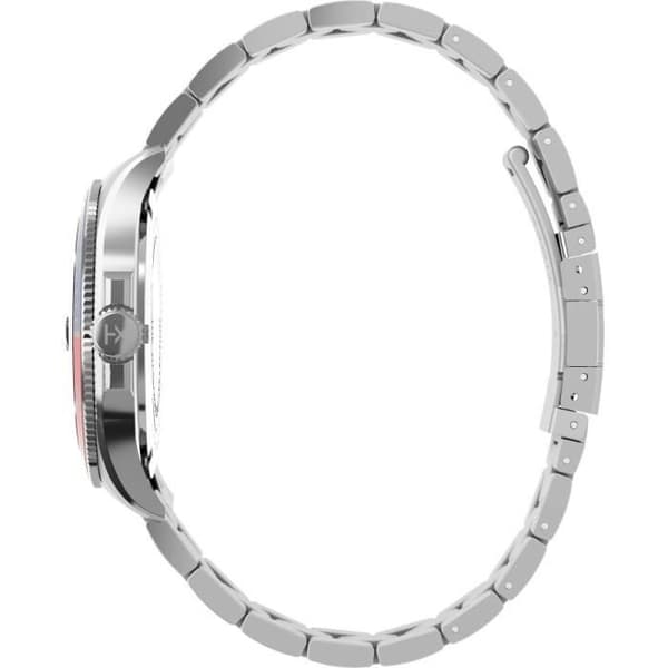 Montre TIMEX - Män - TW2V72100 - Armband i rostfritt stål - Svart urtavla - Vattentät 5 ATM
