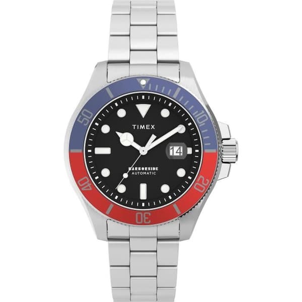 Montre TIMEX - Män - TW2V72100 - Armband i rostfritt stål - Svart urtavla - Vattentät 5 ATM