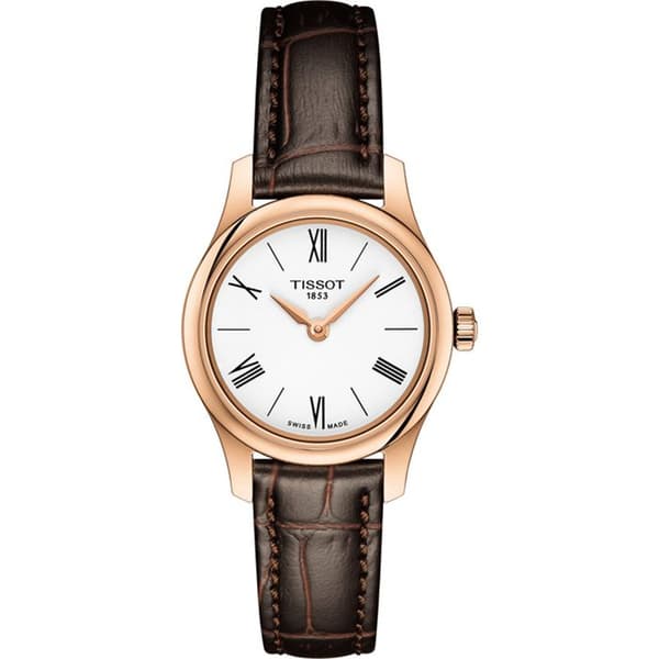 Damklocka - TISSOT - TRADITION 5.5 LADY - Läder - Kvarts - Vattentålighet 3 ATM