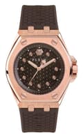 Miniatyrbild 3 av 4: Philipp Plein Watch - Dam - PWJAA0422 - Brun silikon - 38mm - 10mm - Ip-rosé - Kvarts - Analog