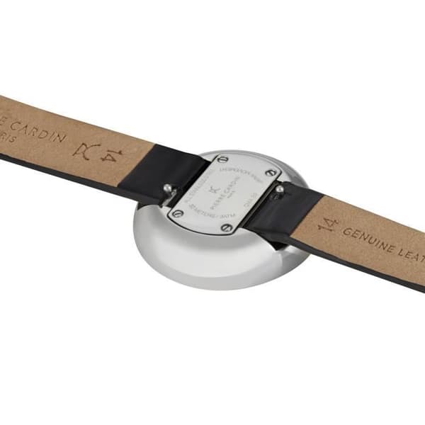 Pierre Cardin Damklocka i svart läder - Analog Quartz - CMA.0000