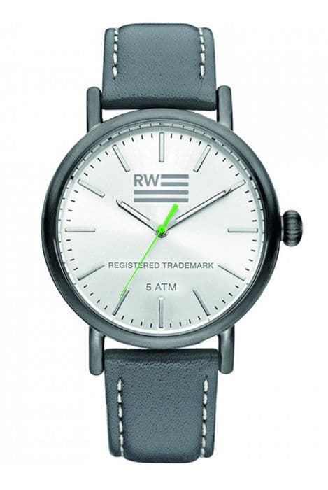 River Woods Analog Quartz Läderklocka för män - RW420027