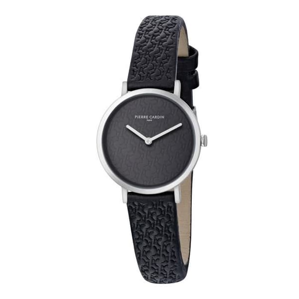 Pierre Cardin CBV.1502 Damklocka - Analog Quartz - Svart läderarmband