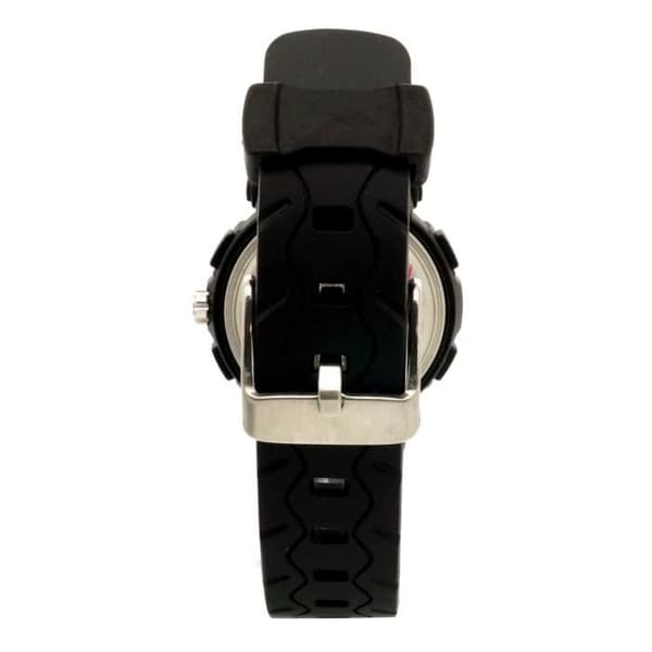 Kvinnoarmband med gummiklipp - KLIPP - Digital - Alarm - Svart