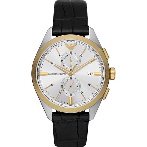 Klocka - Emporio Armani - AR11498 - Svart läder - 5 ATM vattentäthet - Analog